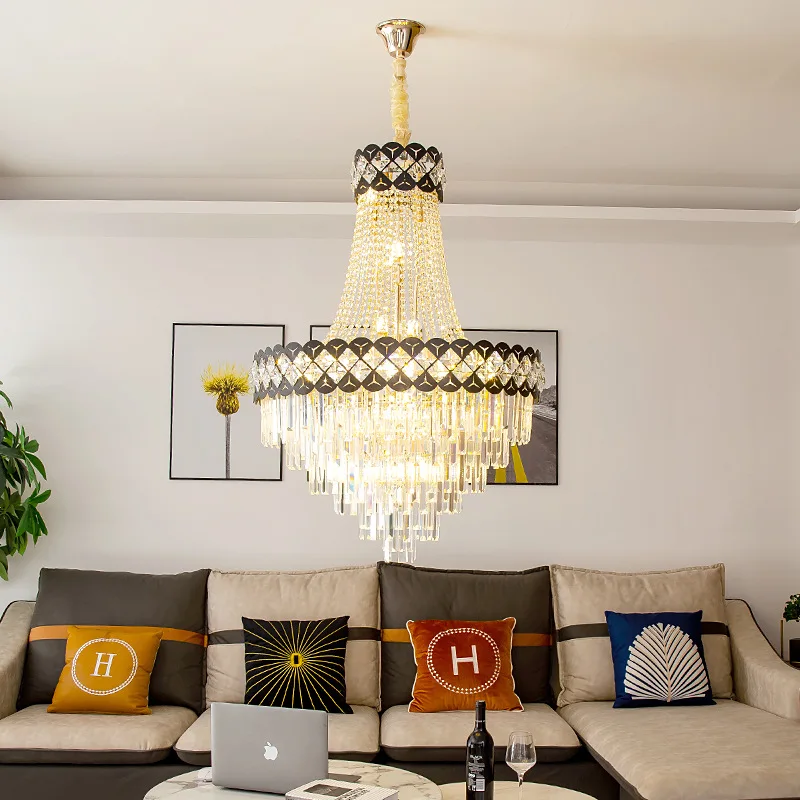240504O Modern and minimalist indoor living room exhibition hall  spiral shaped irregular crystal lamp
