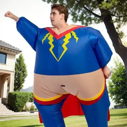 Inflatable superman costumes, sumo clothes, dolls, props, inflatable models