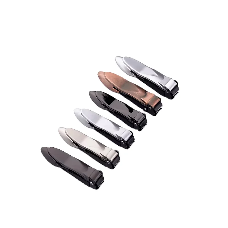 The Sharpest  stainless steel anti - splash Black Nail Clippers Manicure set