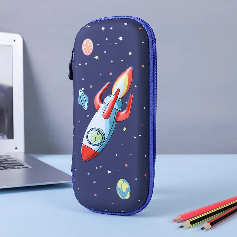 Multifunctional Stationery Box School Gift Students 3d Dinosaur Painted Large Capacity Cartoon Pencil Case For Kids