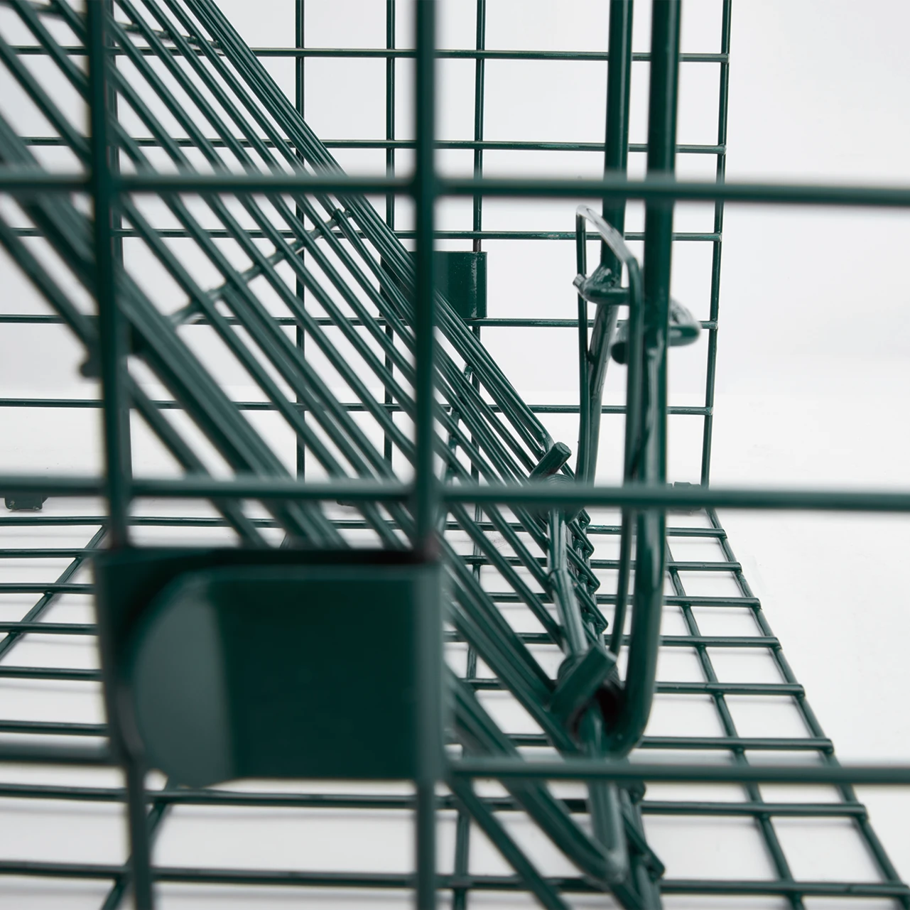 Складная гуманная ловушка для кошек, сверхпрочная железная квадратная отпугиватель животных, клетка для кошек