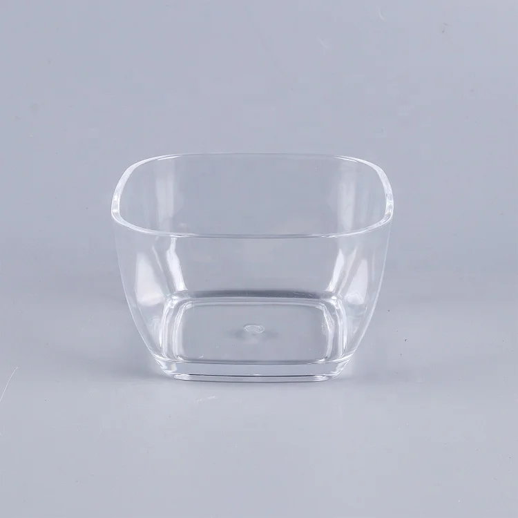 
Chinese factory transparent home kitchen Small storage plastic Clear candy salad bowl for vegetables fruit 