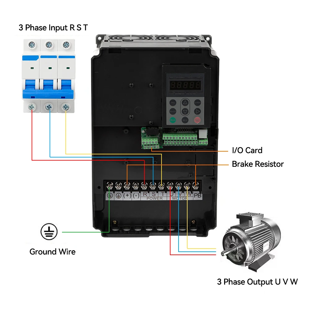 CKMINE Elevator Frequency Inverter 2.2kw 1.5kw 0.75kw 220v 3 phase 9amp ac vvvf lift escalator control open loop vfd vsd drive
