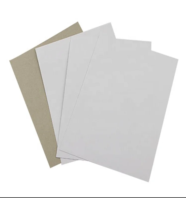 
Duplex board one side white with grey back grey board paper 