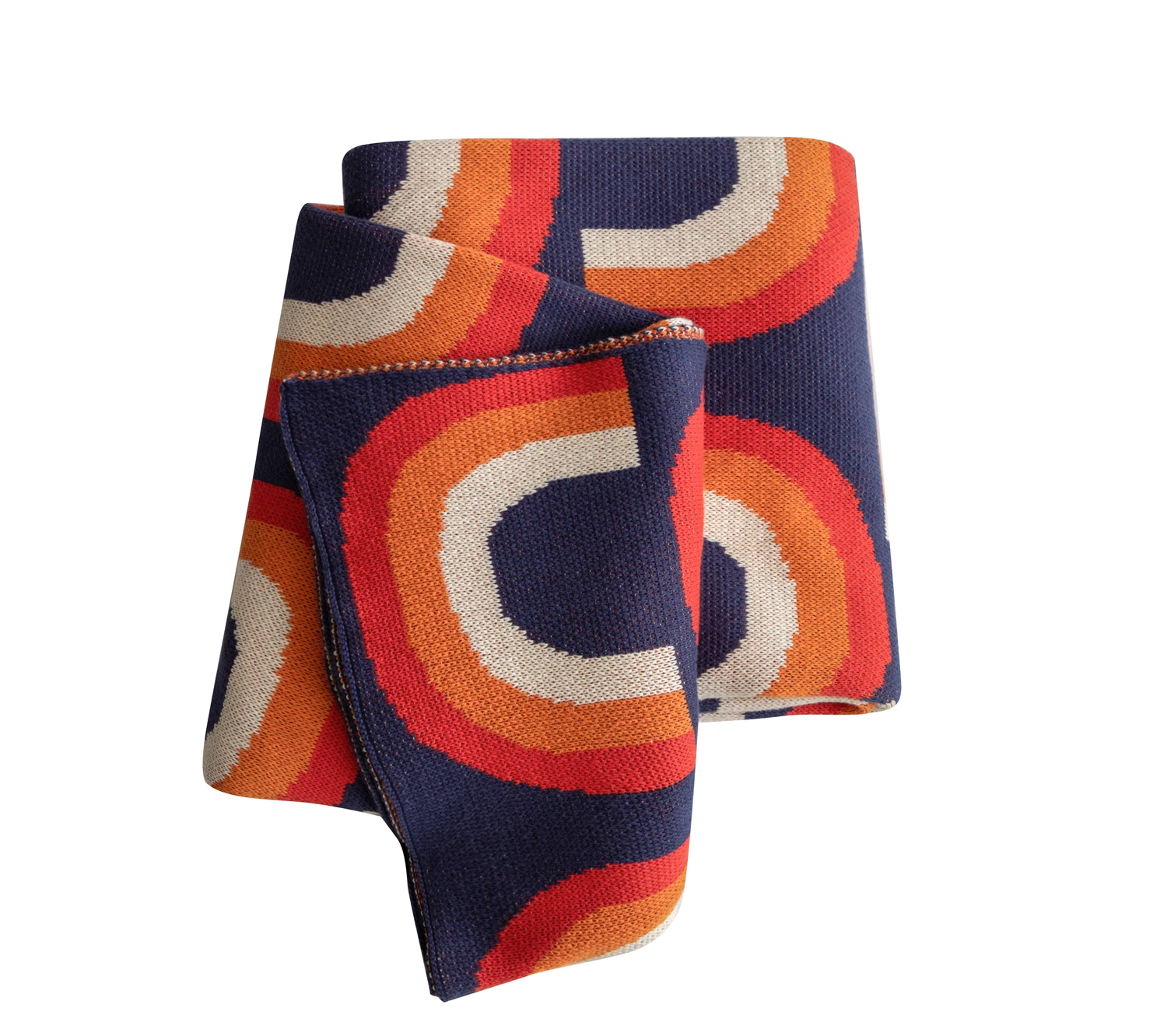 Rainbow Cotton Throw Blanket Nordic Style Warm Popular Fluffy AFE Throws For Sofa Throw Blanket Soft