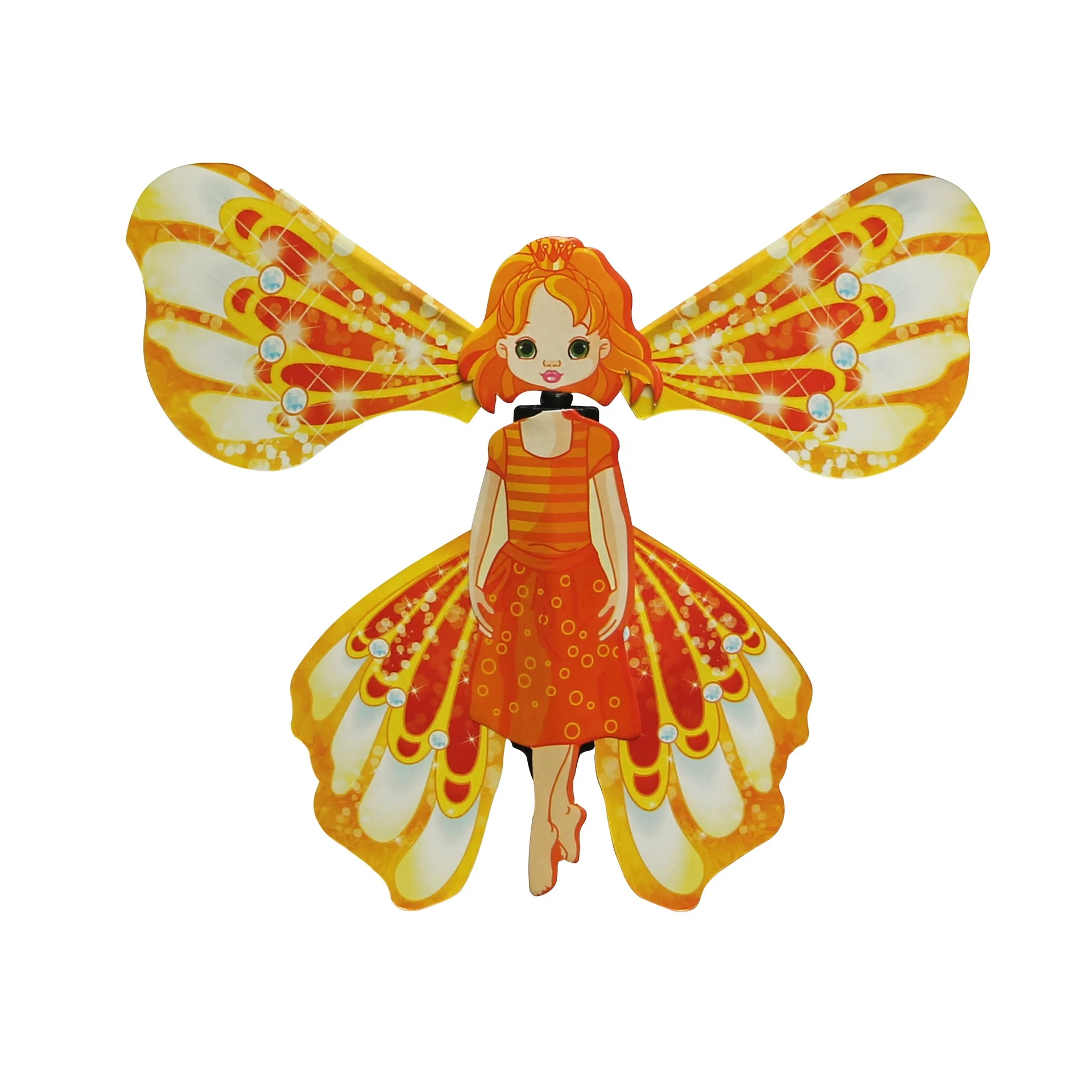 Funny Games Gadget Wind Up Paper Rubber Band Powered Flying Butterfly Magic Toys For Kids Children Educational