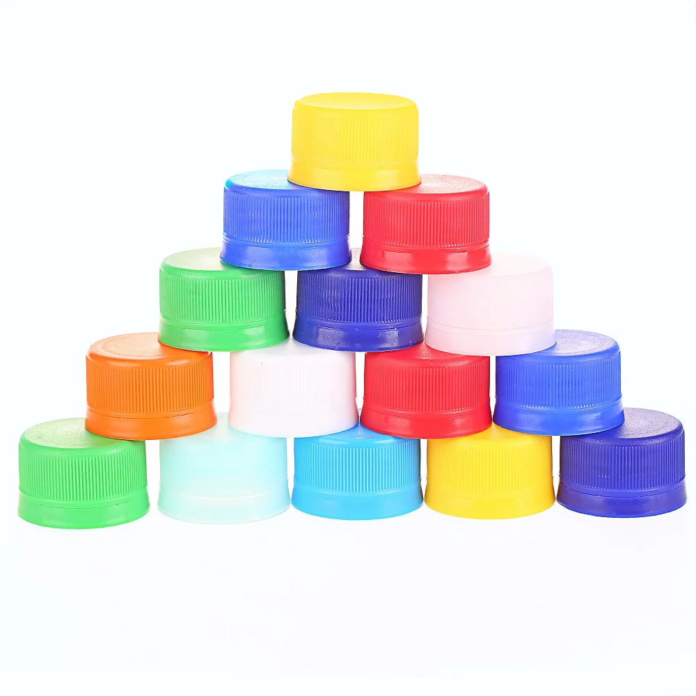 Factory Direct Sale Products 28mm Screw Plastic Cap Recycled Disposable Beverage Water Plastic PE Lids