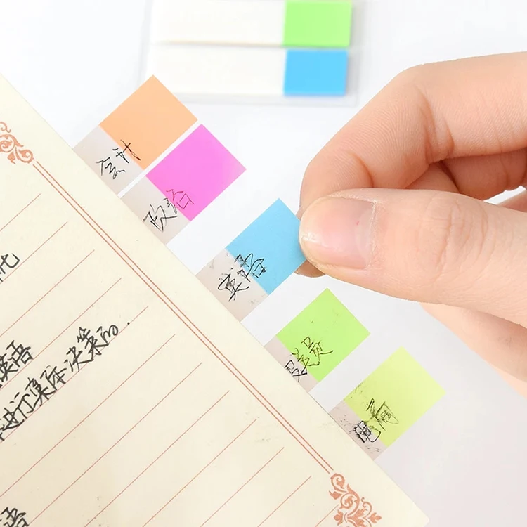 Kawaii Memo Paper Sticky Notes Memo Sticker Notepad Stationery translucent sticky notes color