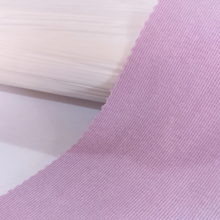 Eco-friendly lenzing modal cotton fabric 58% modal 39% cotton 3% spandex 4 way stretch rib fabric knitted 2*2 rib for bra fabric