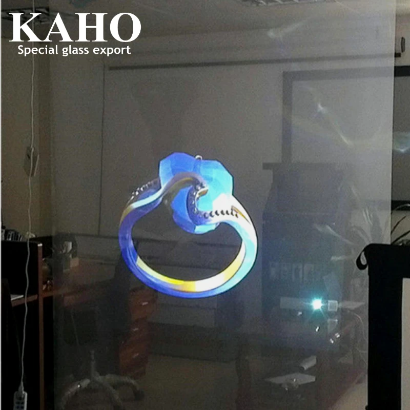 Self Adhesive Transparent Lamination 3D Rear Projection Screen Holographic Window Film