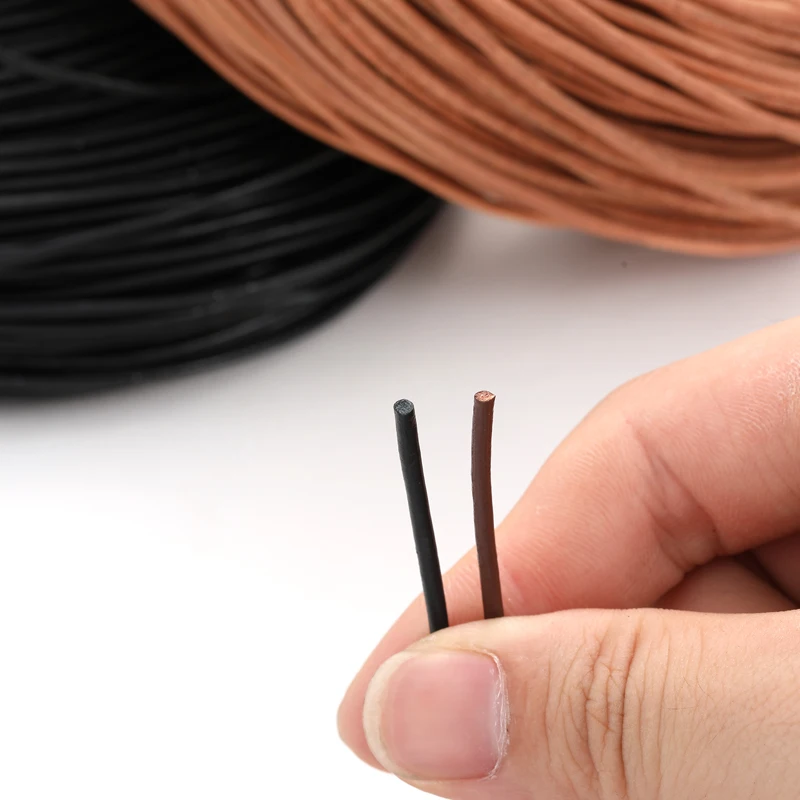 1.5/2mm 2 Meters Colorful circle Soft PU Leather Eco-Friendly Faux Leather Cord String Rope DIY Necklace Bracelet Making V172