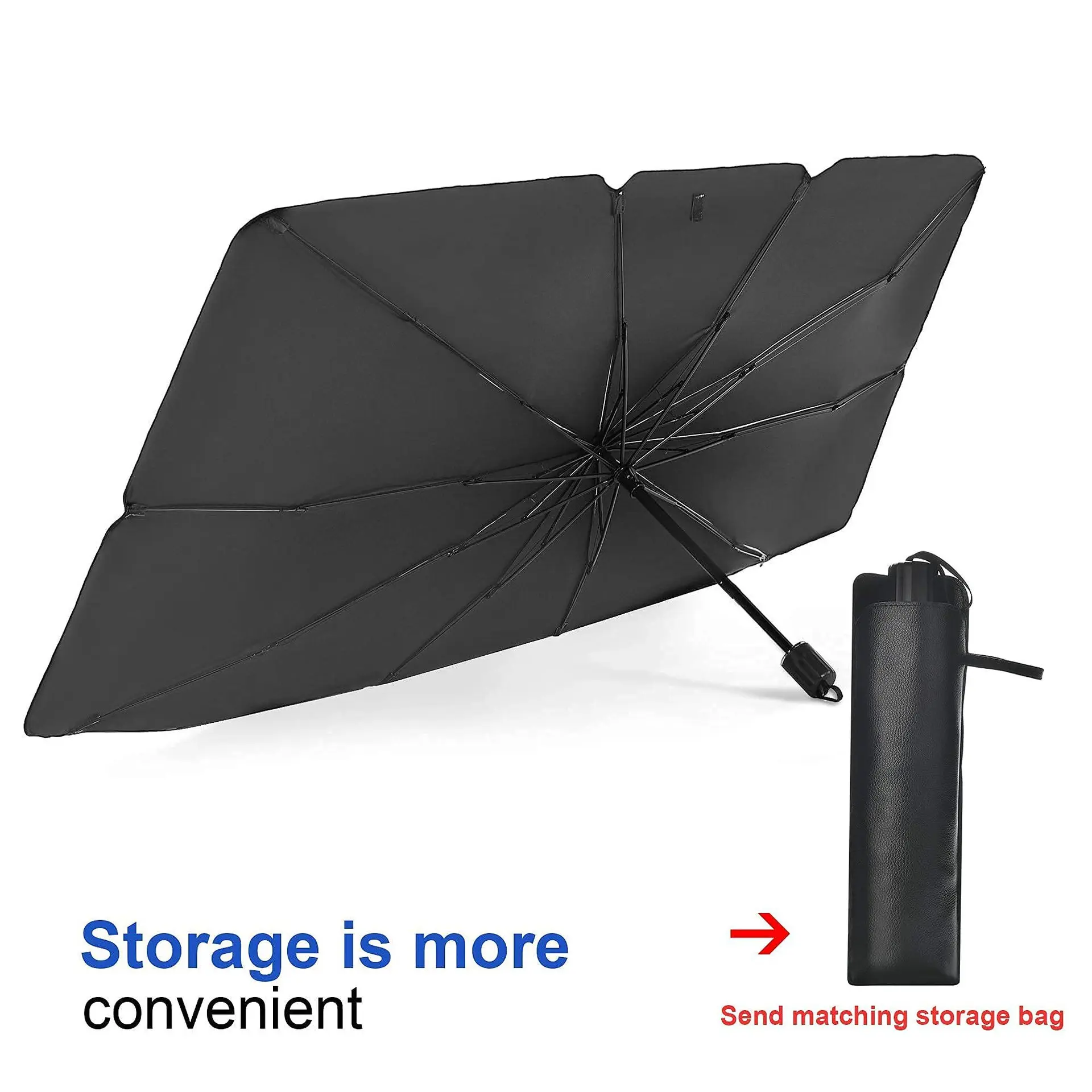Custom Sun UV Protection Car Umbrella Windshield Sunshade Car Front Side Window Umbrella For Car