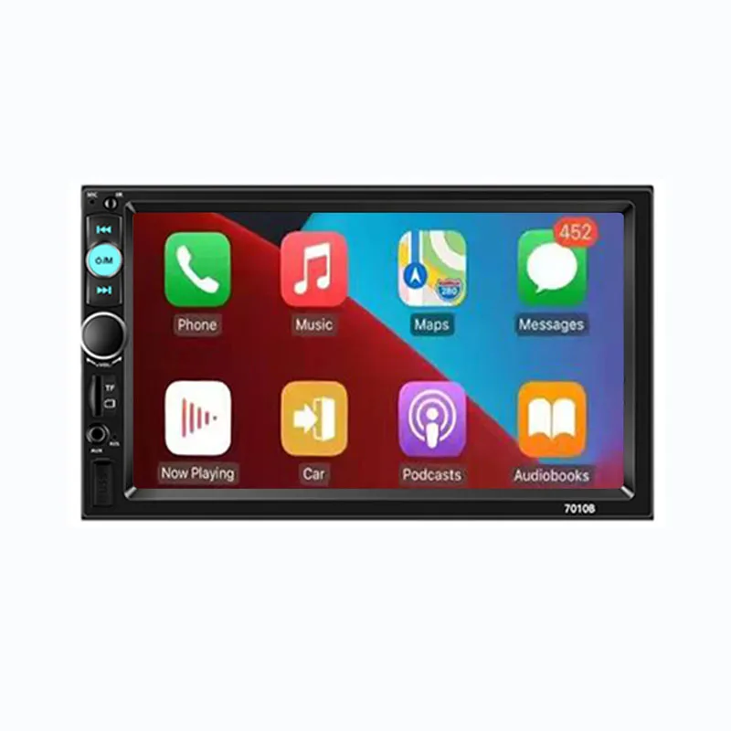 7inch auto electronic mp5 capacitive touch screen car monitor mp3 radio player build-in gps car-play
