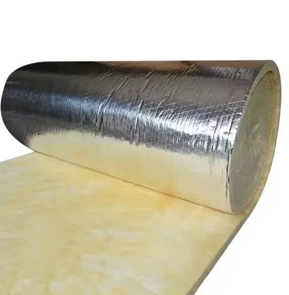 FSK aluminum foil covered glass wool fiber fireproof glass wool insulation blanket