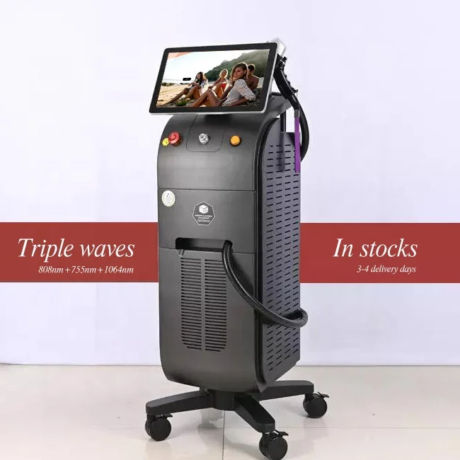 2022 Newest Ice Platinum XL diode laser 755 808 1064nm standard ICE diode laser hair removal machine price