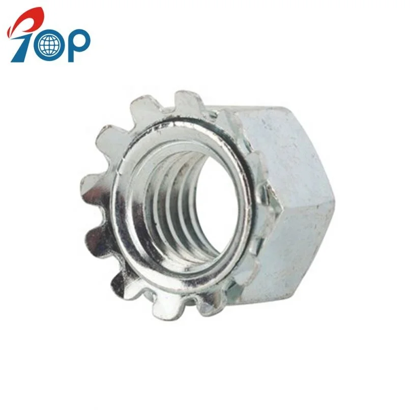 
TOP External Tooth Lock Washer SS304 Locknuts Keps Lock Nut 
