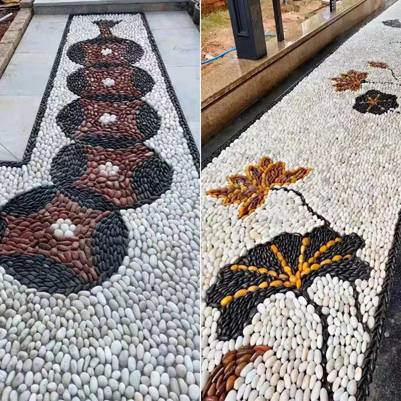 Polished pebble for paving road landscaping decoration courtyard stone