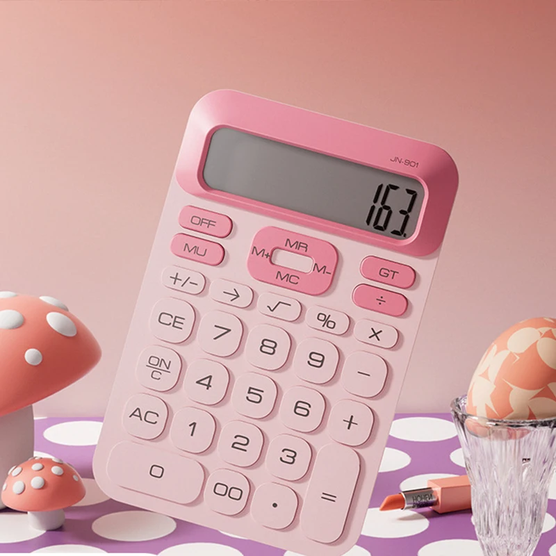 Standard Calculator 12 Digit,Desktop Large Display and Buttons,Calculator with Large LCD Display,ultrathin fashion