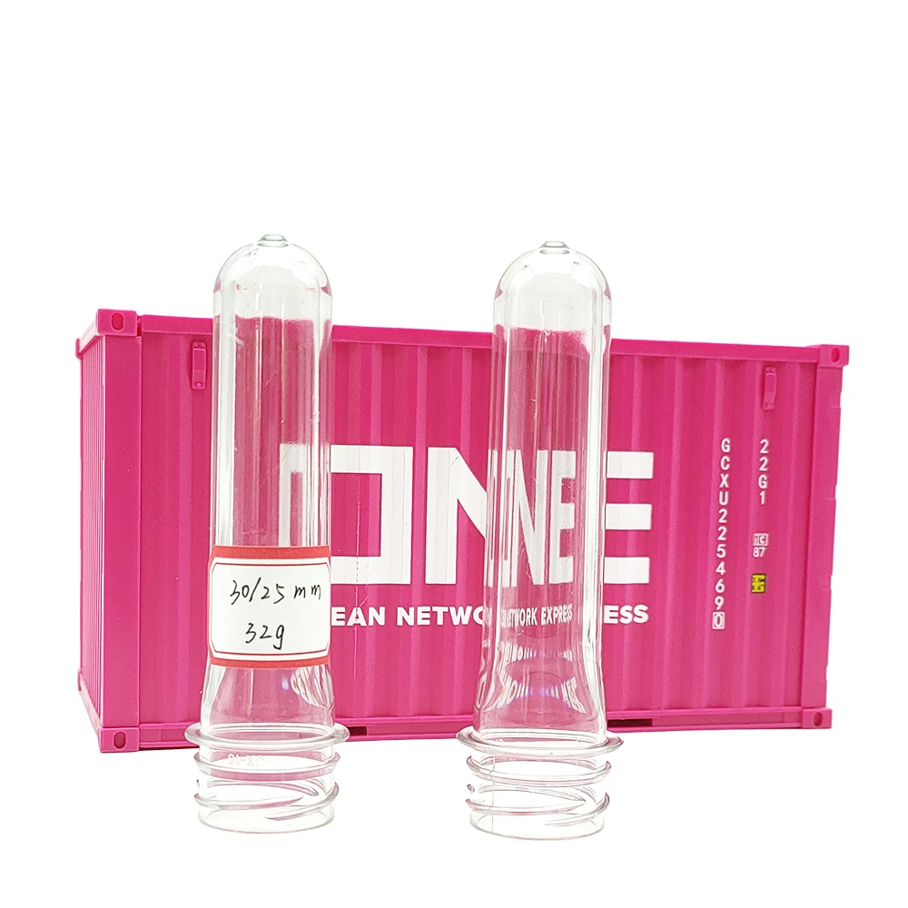 Most popular 30-25mm 32g drinking water Bottles  PET Preform for blowing bottles