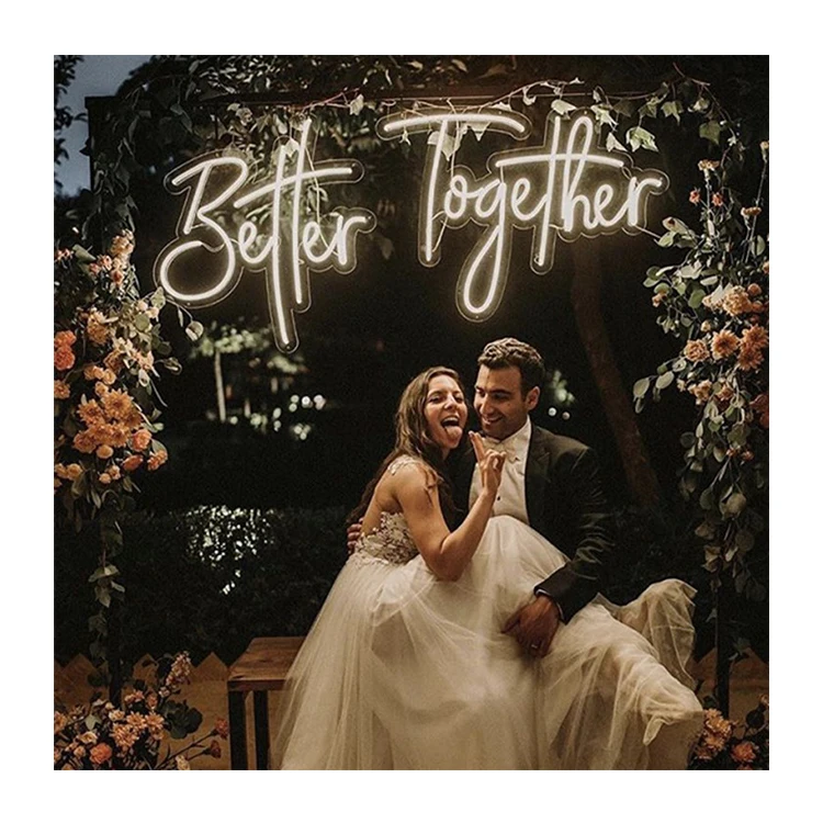 Dropshipping Manufacturer Neon Sign All You Need Is Love Better Together Neon Sign For Wedding
