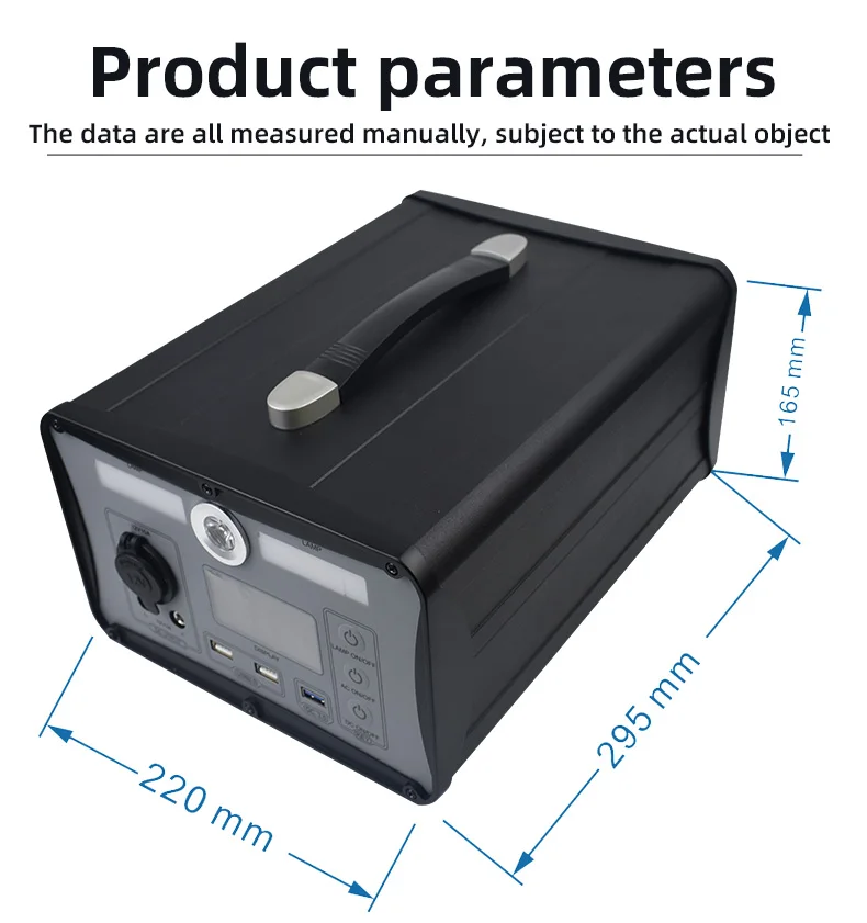 Factory Price 300W Outdoor Portable Power  Bank Lithium LIfepo4 Battery Portable Power Station with LED Light