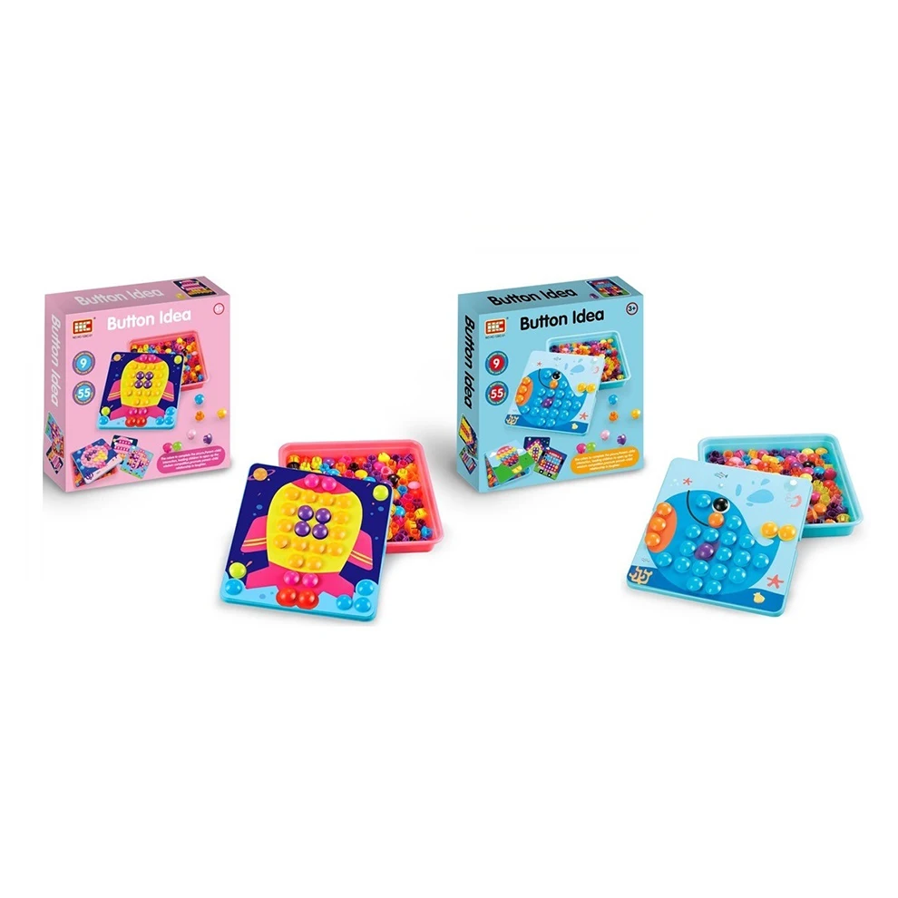 DIY Assemble Educational Toys Mushroom Nails Plastic Toy For Children