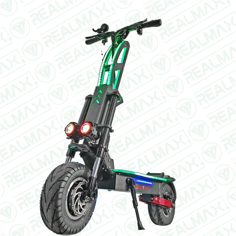 REALMAX SM-13 Folding 60V 72V 8000W Adult 13inch Dual Motor Electric Scooter With Seat