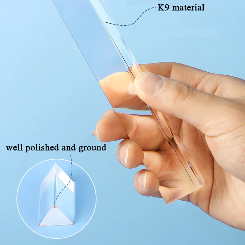 Factory Sourcing Wholesale clear Hanging Glass Crystal Optical Large Prisms