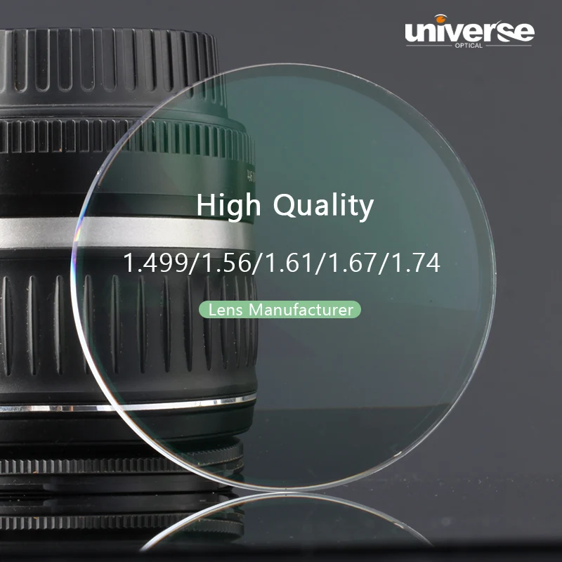 China Hot Selling Optical Lens 1.56 HMC Single Vision UV420 Blue Blocking Office Reading Ophthalmic Lenses
