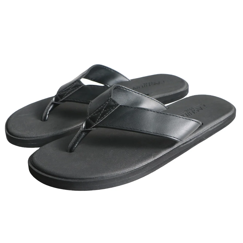 Black Unisex Original Thong Flip Flops For Men