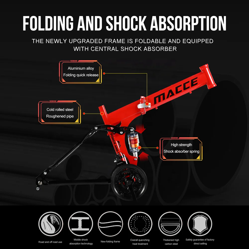 Factory Cheap Bicicleta 26 inch Foldable Bicycle Bisikleta Velo Unisex Bikecycle MTB Quick Delivery Cycle Folding Mountain Bike