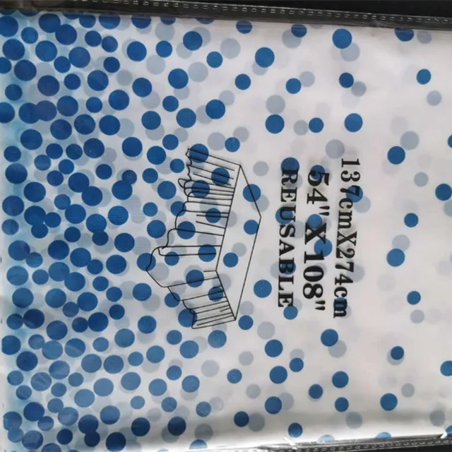 Tablecloth waterproof and oil proof Amazon dot party tablecloth household dustproof PEVA party tablecloth