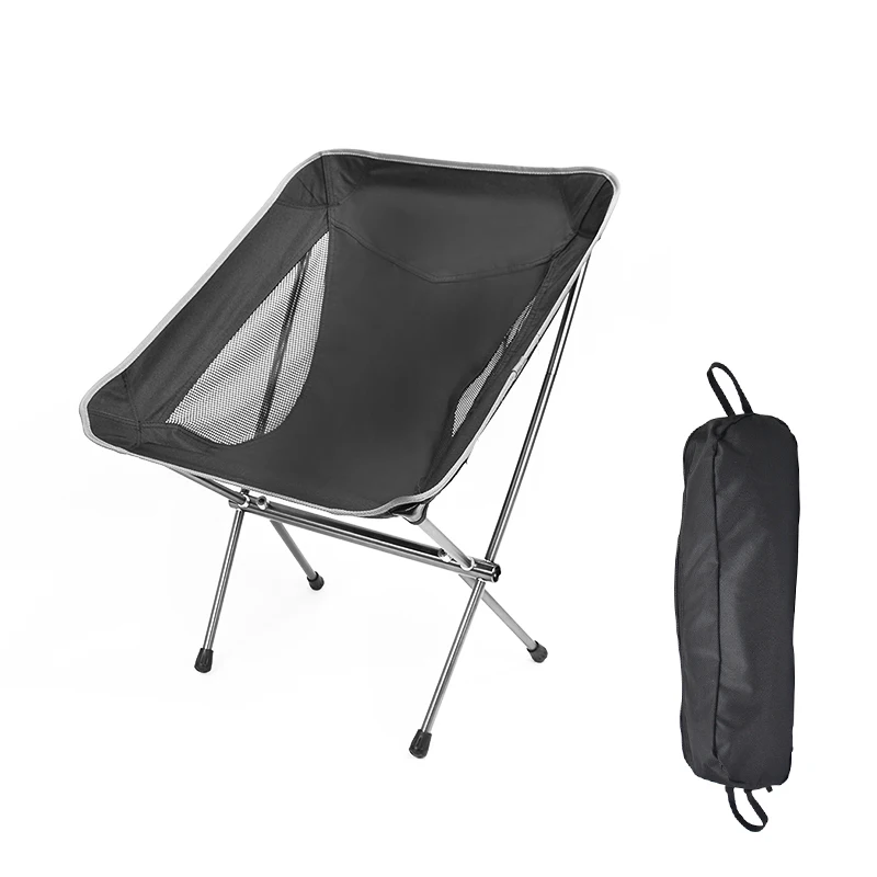 Portable Folding Chair Outdoor Hiking Camping Moon Chair with Easy Carry Bag