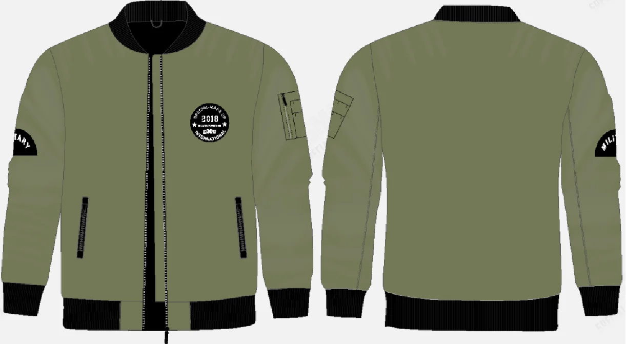 Varsity Bomber Jacket Design Template