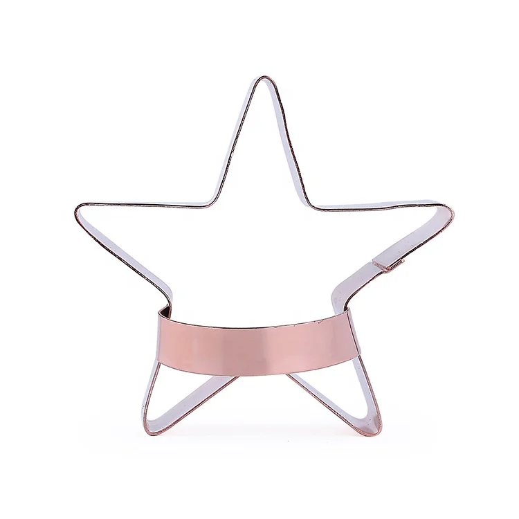 Copper Star Cake Mold Cookie Cutter With Handle
