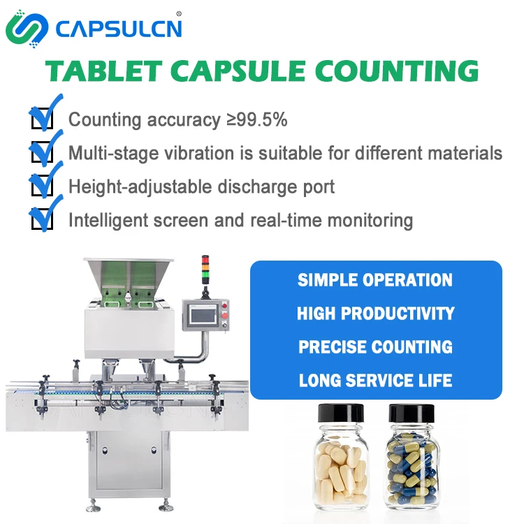 Mechanical Mini Tablet Counter Machine Small Electronic Particle Tablet Pill Capsule Filling Counting Machine