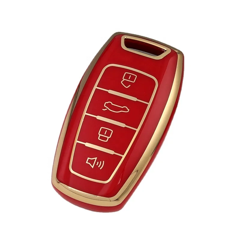 Wholesale Gold Edge TPU car key cover for Great Wall Haval Jolion 2022 H6 H7 H4 H9 F5 F7 F7X F7H H2S GMW Dargo car key holder
