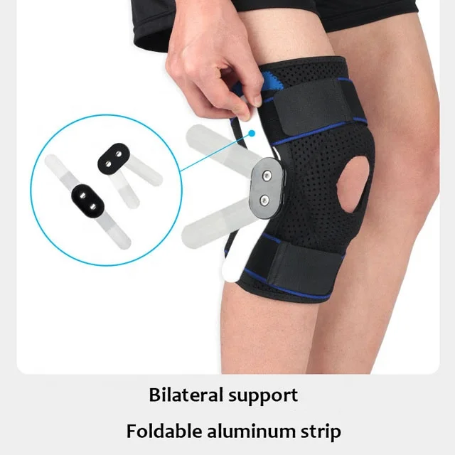 Adjustable knee compression brace Kneelet Kneecap brace silicone knee pads patella support foldable aluminum strip