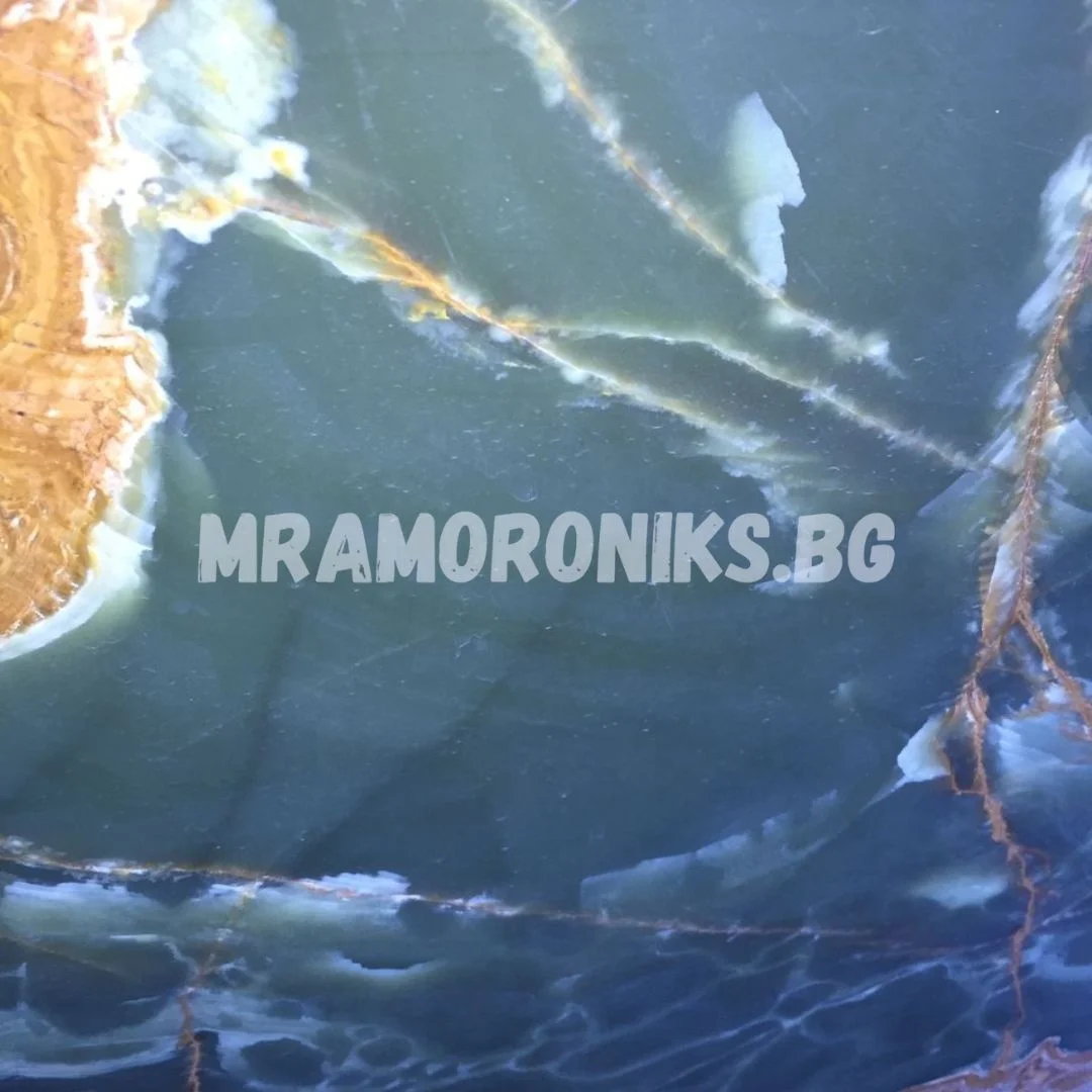 Sea Blue Onyx Natural Stones Transparent Marble Slabs & Tiles for Villa and Hotel Wall and Floor Decoration