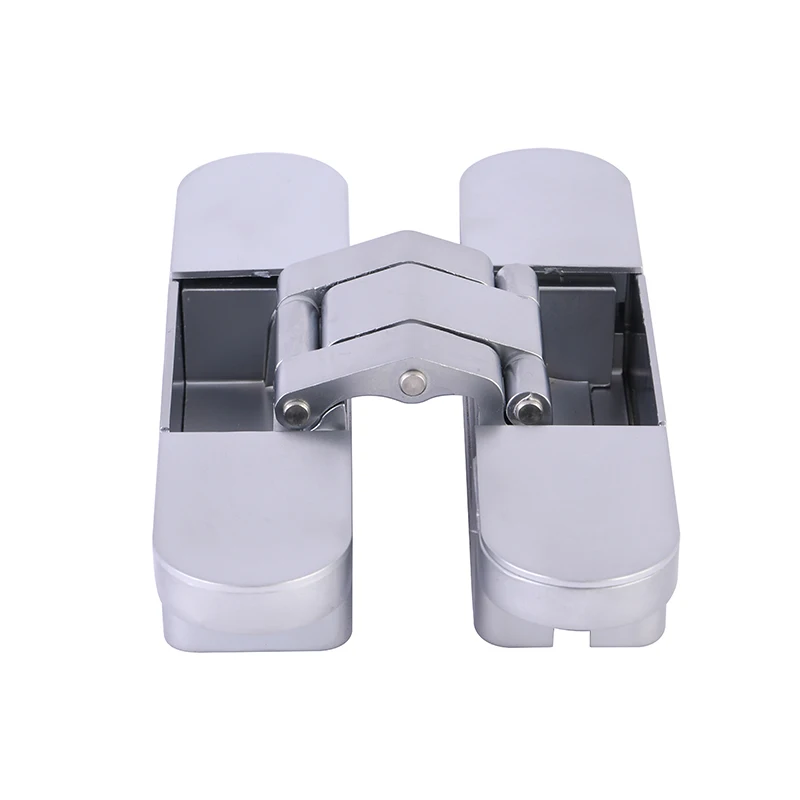 European style 60kg medium weight satin chrome zinc alloy 3D concealed h door hinge for wooden door
