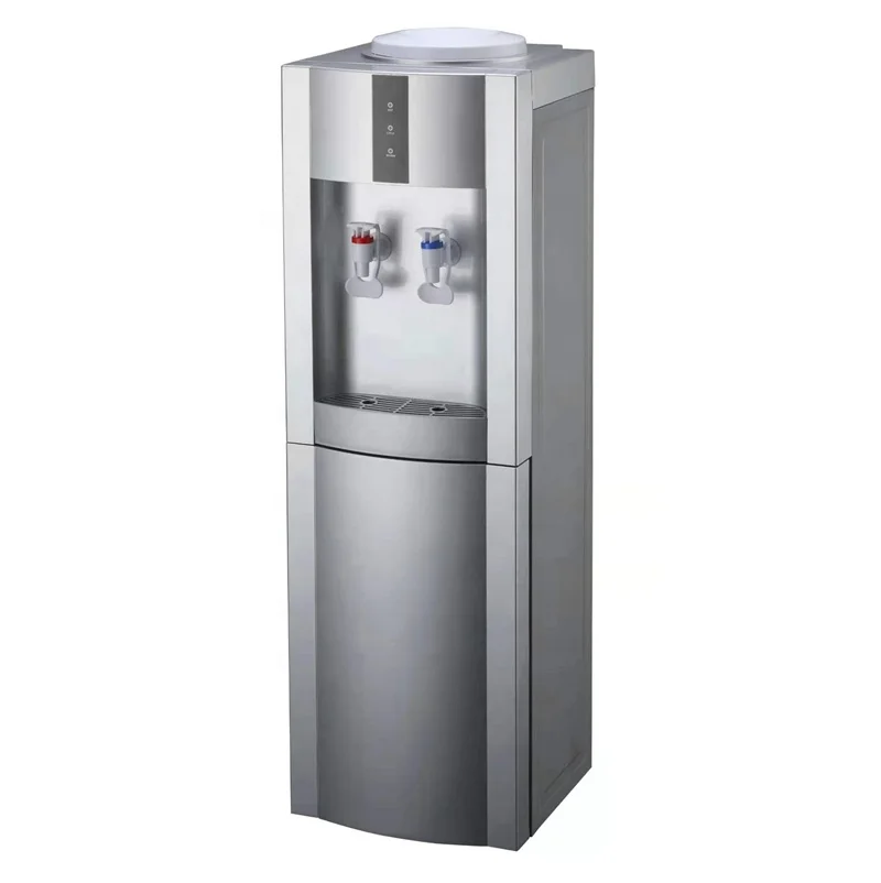 Electric Hot Cold Low MOQ Factory China Automatic Tank  Water Dispenser With storage cabinet refrigerator