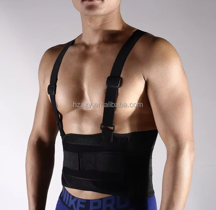 Accept custom size european style working lumbar back protection waist belt for men