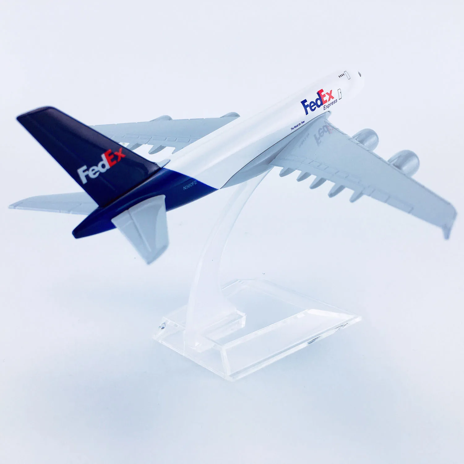 16cm 1/400 Scale FedEx Airlines Airbus 380 Diecast A380 Plane Alloy Airplane Model