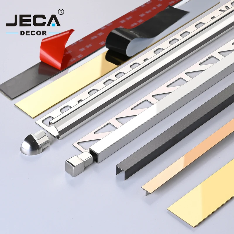 Foshan Factory JECA различные модели декоративных линий 304/316 нержавеющая сталь плитка отделка для стен пол Угловое