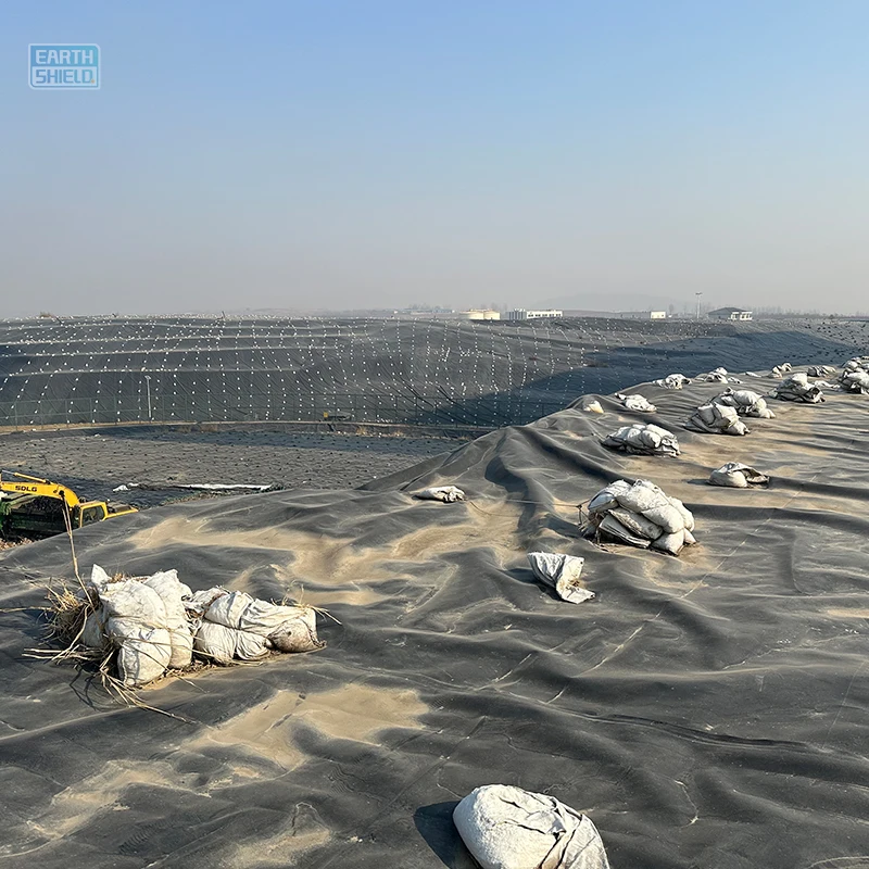 Customized 100% Virgin HDPE Geomembrane ASTM GM13 1.5mm Waterproof Impermeable Plastic Sheet White Blue Anti-UV Feature Liners
