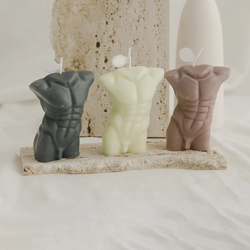 Nude Man Body Shape Scented Candle Aromatherapy Naked Man Soy Wax Handmade Male Body Candle
