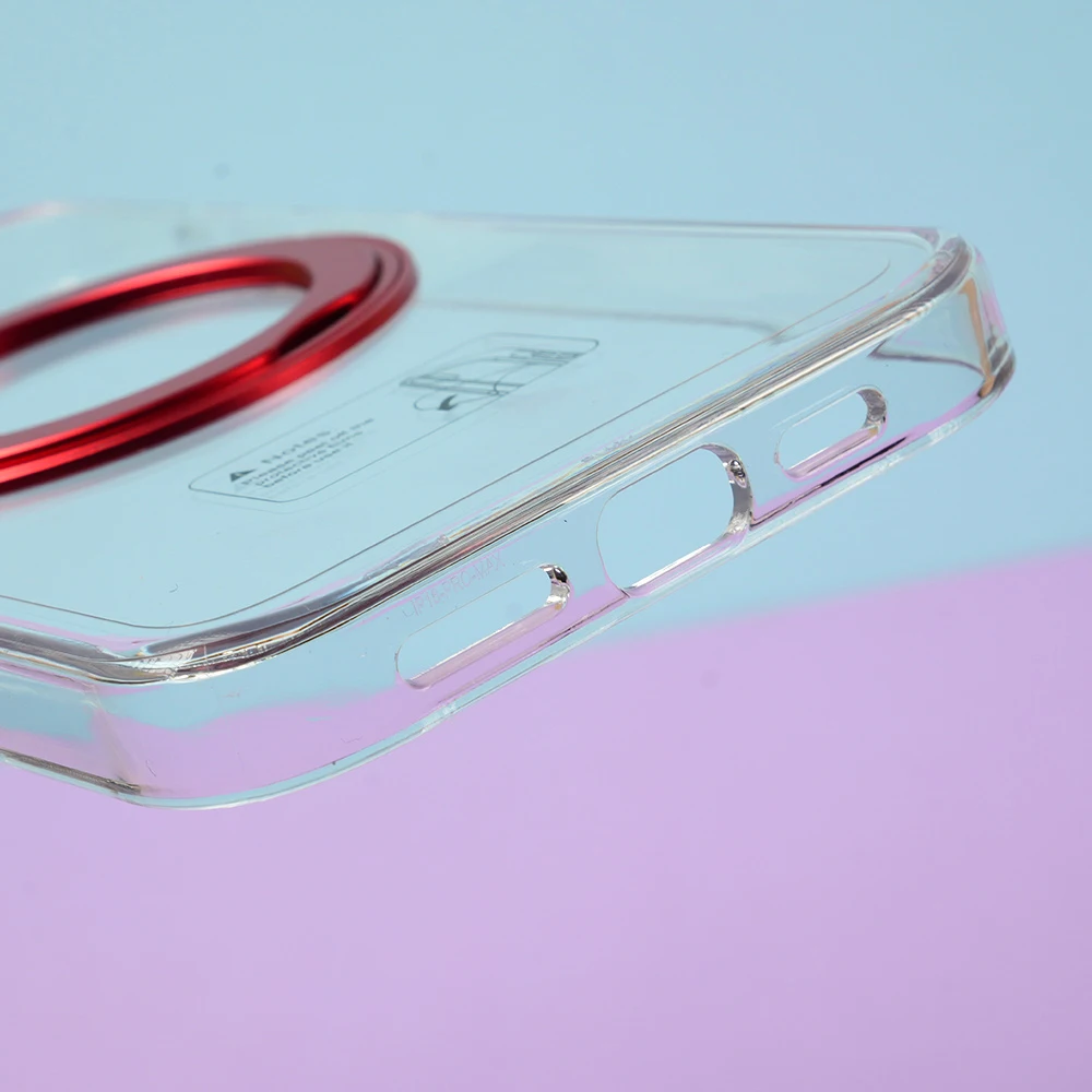 Premium Transparent TPU Mobile Phone Case Protector Back Cover Ring Holder For iPhones 16 15 14 Pro Max