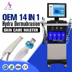 machine facial 14 en 1 hydro microdermabrasion instrument hydra oxigen dermabrasion machine for facial