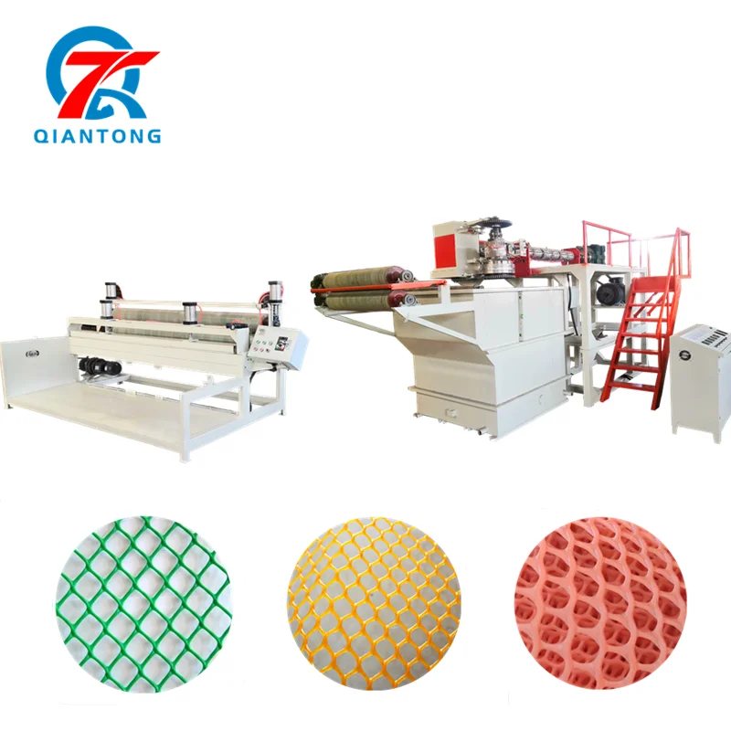 PE Net Hexagonal Hole Plastic Extruded Flat Mesh Making Machine for Chicken