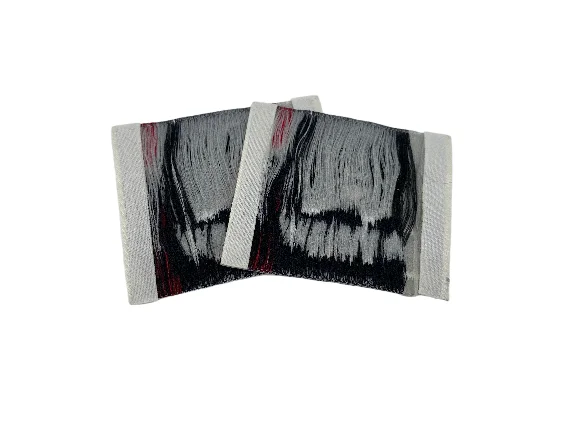 Washable Hologram Sticker For Clothes  Adhesive Woven Label  Textile Woven Label End Folded For Clothes  Woven Label Logo